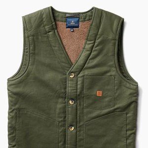 Roark Waxed Sherpa Lined Vest